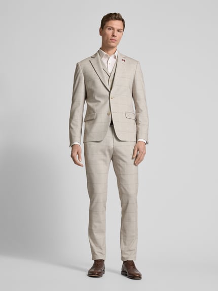 Atelier Torino Sakko mit Brustleistentasche Beige 1