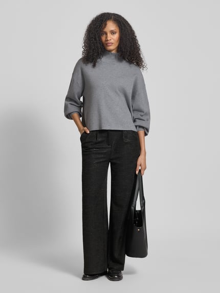 ICHI Stoffhose mit Gesäßtaschen Modell 'KATE' Black 1