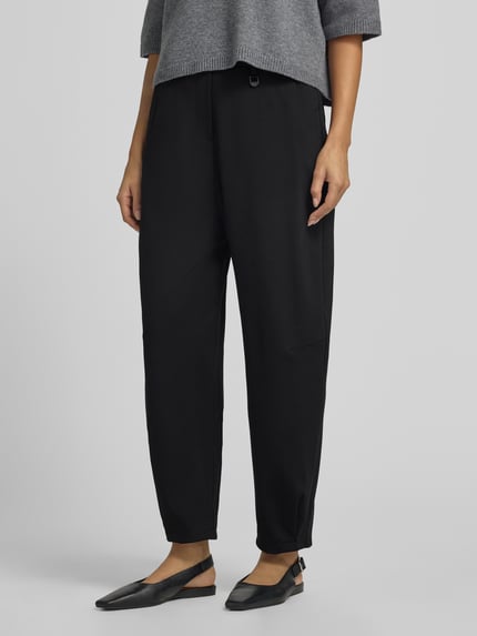 MAC Regular fit broek met labeldetail model 'Tilda Jump in' Zwart - 4