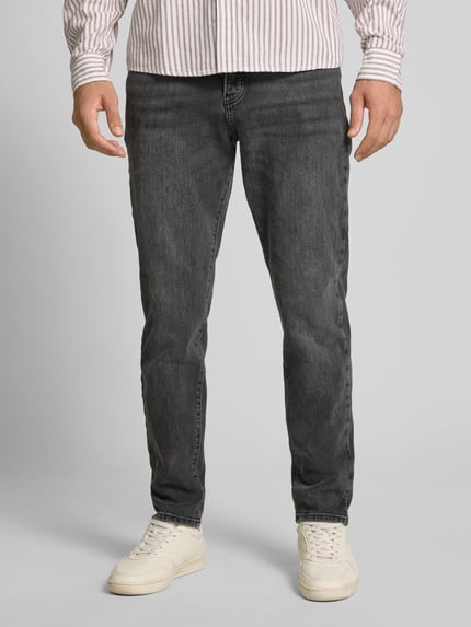 ONLY & SONS Tapered Fit Jeans aus Baumwoll-Mix Modell 'YOKE' Black 4