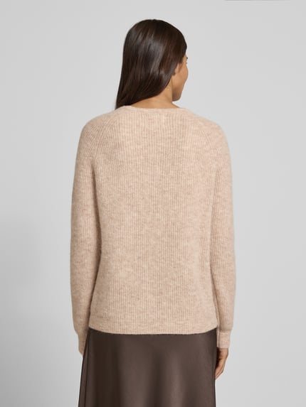 Fynch-Hatton Strickpullover mit gerippten Abschlüssen Beige 5
