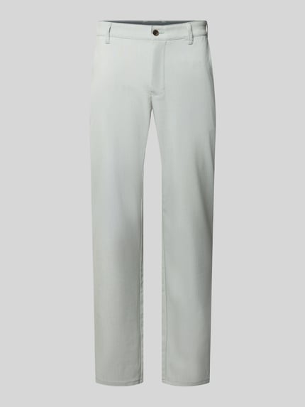 Produktfoto, Stoffhose mit französischen Eingrifftaschen von Christian Berg Men, jasnoszary materiał z mieszanką wiskozy, prosty krój, francuskie kieszenie, kieszenie z tyłu, zapięcie na guzik i zamek, szerokość w rozmiarze 50: 44 cm, długość nogawki od wewnątrz w rozmiarze 50: 81 cm