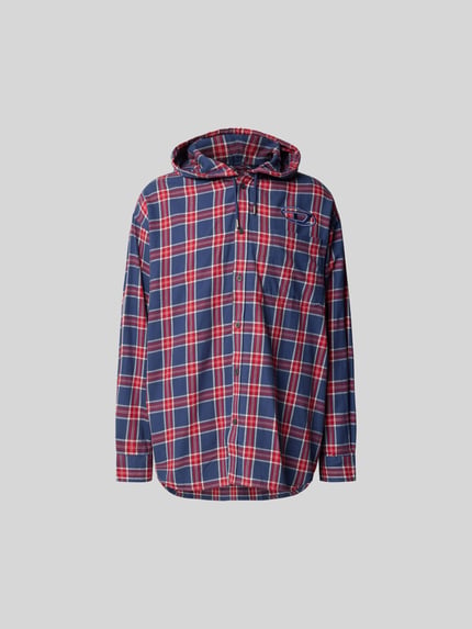 Diesel Vrijetijdsoverhemd met capuchon Blauw - 2