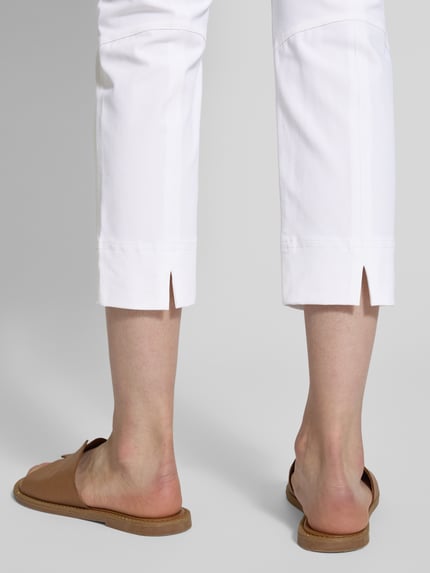 Raffaello Rossi Skinny fit comfortbroek in verkorte pasvorm Wit - 3