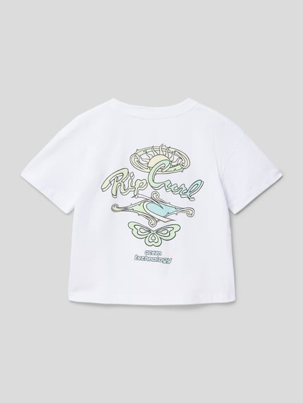 Rip Curl Kort T-shirt met labelprint op de achterkant Wit - 3
