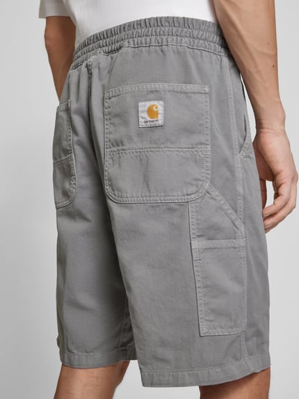 Carhartt Work In Progress Korte broek met elastische band, model 'FLINT' Steengrijs - 3