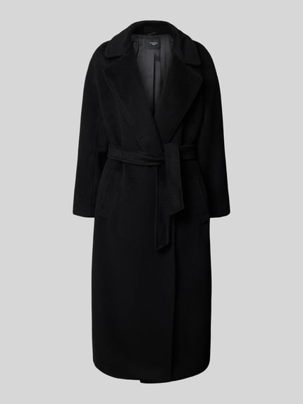 Weekend Max Mara Regular Fit Mantel aus Woll-Alpaka-Mix mit Mohair-Anteil Modell 'TEMPERA' Black 2