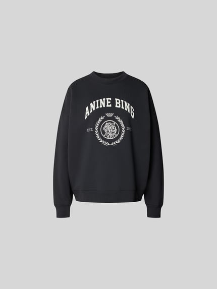 Bluza o kroju oversized fit z nadrukiem z logo Shop The Look MANNEQUINE