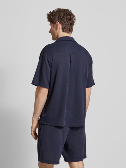 GABBA Regular Fit Freizeithemd mit Brusttasche Modell 'Lopez' Marine 5