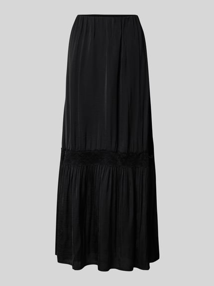 Gina Tricot Maxirock mit Spitzenbesatz Black 2