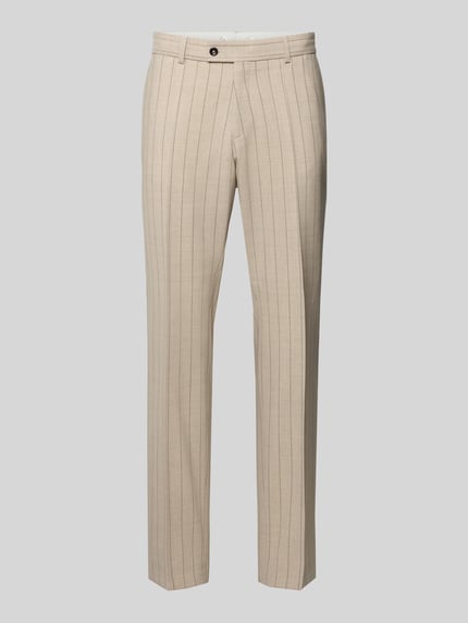 Anzughose aus Viskose-Mix mit Bügelfalten Modell 'Paco' Shop The Look MANNEQUINE