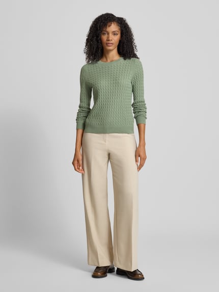 Christian Berg Woman Strickpullover aus reinem Kaschmir Schilf 1
