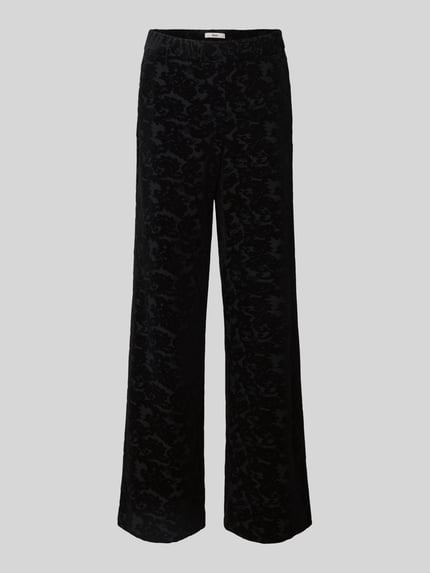 Brax Wide Fit Stoffhose mit Allover-Print Modell 'Maine' Black 2