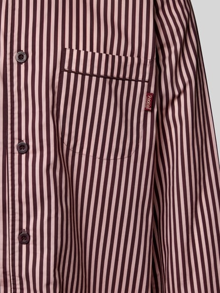 POCKIES Pyjama-Oberteil mit Brusttasche Bordeaux 2