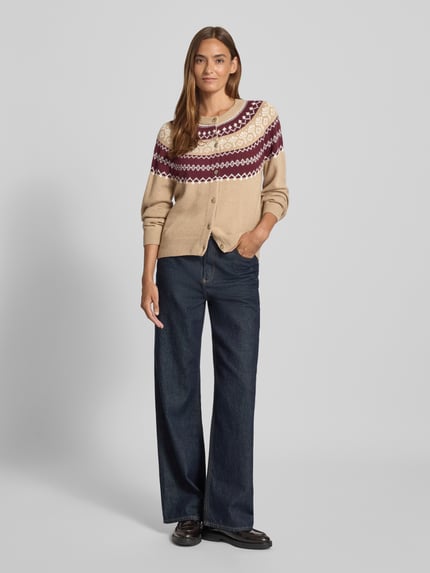 JOOP! Gebreid cardigan met kasjmier, model 'KLODA' Camel - 1