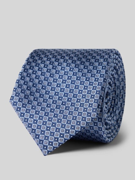 Prince Bowtie Seidenkrawatte mit Statement-Patch (7cm) Marine 1