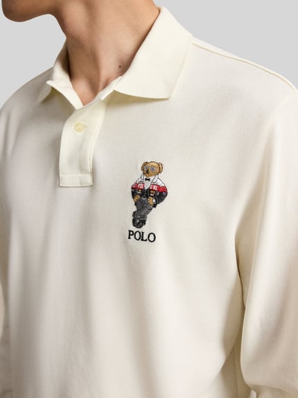 Polo Ralph Lauren Poloshirt mit Bären-Stickerei Offwhite 3