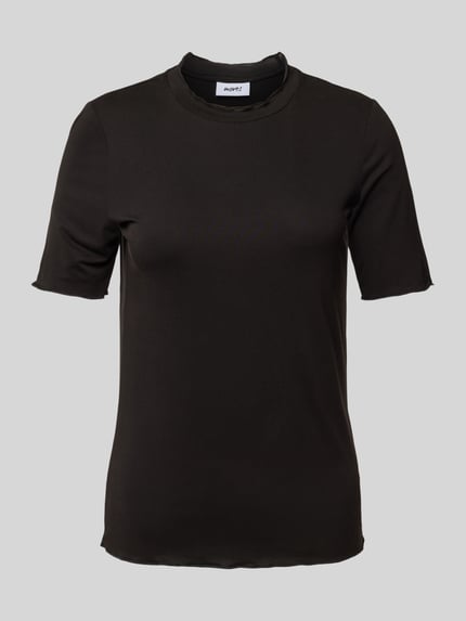 Moves T-shirt z falistym dołem Czarny 2
