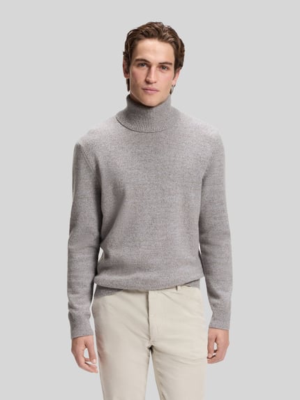 BOSS Pullover aus Wolle mit Rollkragen Modell 'C-Floriano' Taupe 4