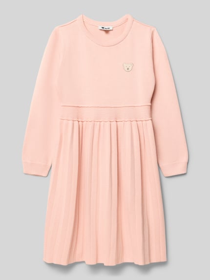 Steiff Strickkleid mit Motiv-Stitching Rosa 1