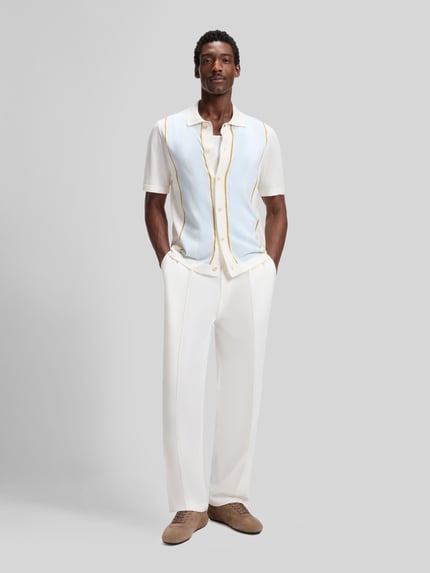 BOSS Regular Fit Freizeithemd aus Baumwoll-Mix Modell 'C-LASTRO' Offwhite 1