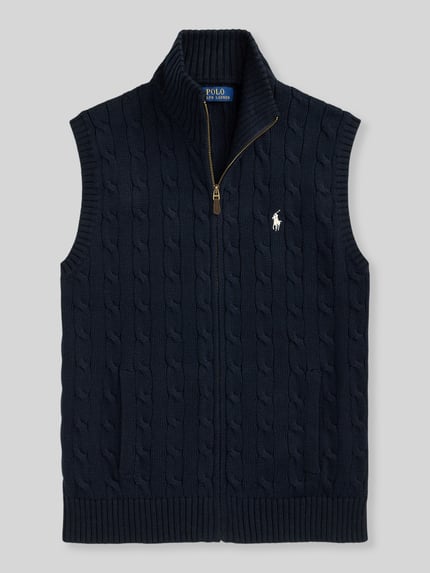 Polo Ralph Lauren Regular Fit Weste aus reiner Baumwolle Marine 2