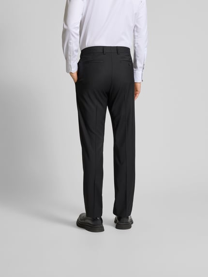 Filippa K Spodnie materiałowe o kroju slim fit z mieszanki wełny Czarny 5