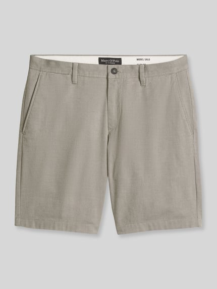 Marc O'Polo Regular Fit Bermuda aus Baumwoll-Elasthan-Mix Modell 'SALO' Mittelgrau 2