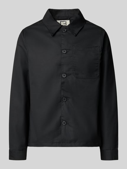 Casual Friday Regular Fit Hemdjacke mit Viskose-Anteil Modell 'Marco' Black 2