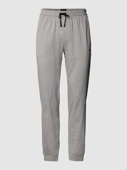 BOSS Sweatpants mit Label-Stitching Modell 'Mix&Match' Mittelgrau 2