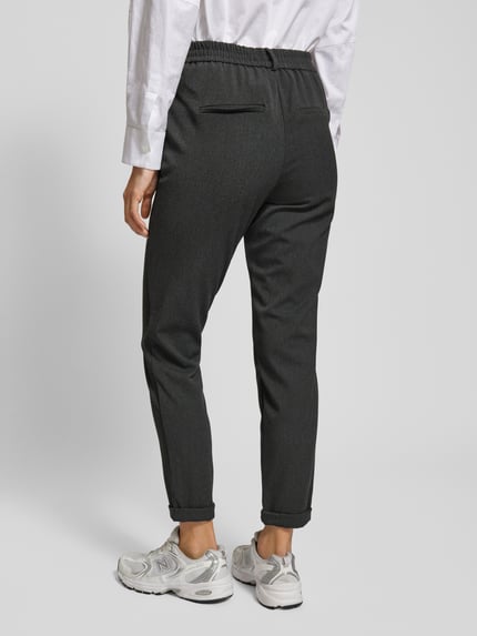 VERO MODA Loose Fit Stoffhose mit angedeutetem Eingriff Modell 'MAYA' Dunkelgrau 5