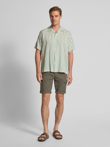 LERROS Korte broek met cargozakken Donkergroen - 1