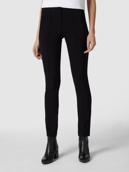 Brax Skinny Fit Stretchhose mit Bügelfalten Modell 'MILLS' Black 4