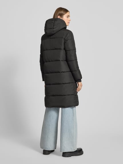 PIECES Regular Fit Steppmantel mit Storm Cuffs Modell 'BEE' Black 5