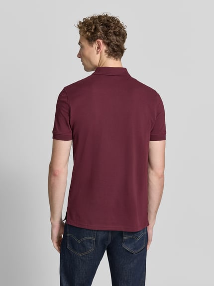 Christian Berg Men Regular Fit Poloshirt mit Stitching Bordeaux 5