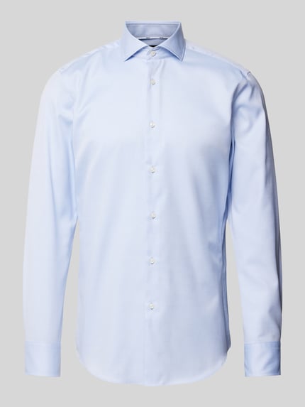 BOSS Slim fit zakelijk overhemd van fijn twill Bleu - 2