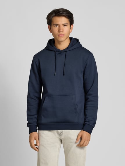 ONLY & SONS Regular fit hoodie van katoenmix, model 'CERES' Donkerblauw - 4