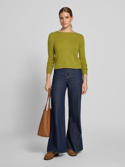 Christian Berg Woman Regular Fit Strickpullover aus reinem Kaschmir Senf 1