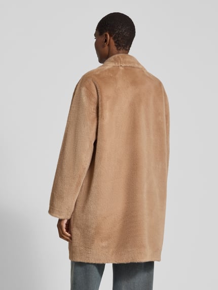 s.Oliver BLACK LABEL Webpelzmantel mit Reverskragen Camel 5