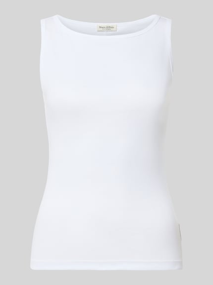 Regular fit tanktop van puur katoen Shop The Look MANNEQUINE