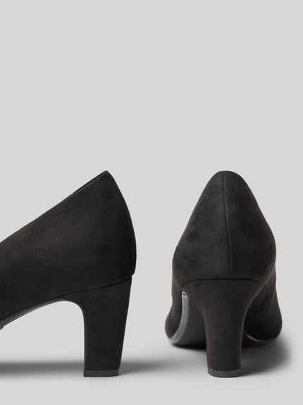 Produktfoto, Pumps mit licht gestructureerde zool van Tamaris, zwart, zachte textuur, Dames Pumps van Tamaris