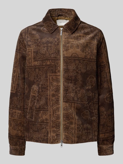 Les Deux Cordjacke mit Zweiwege-Reißverschluss Modell 'Marchall' Dunkelbraun 2