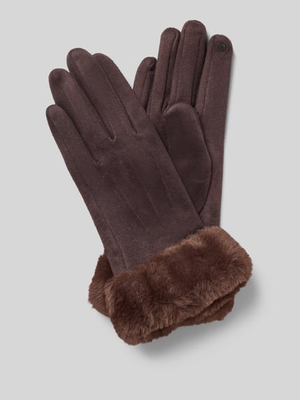 EEM Handschuhe mit Touchscreen-Funktion Dunkelbraun 1