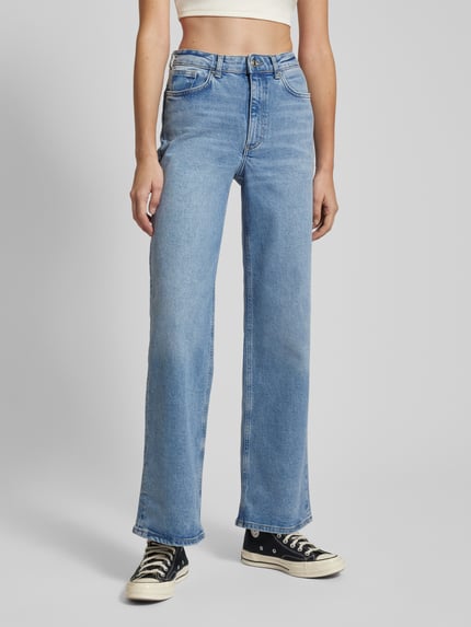 ONLY Baggy fit jeans van katoenmix, model 'BAGGY' Jeansblauw - 4