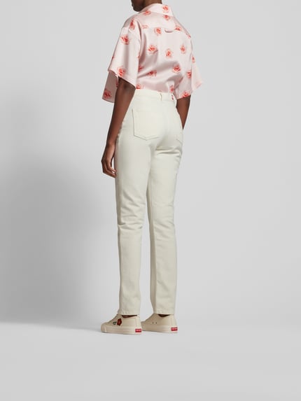 Kenzo straight fit jeans van puur katoen Beige - 5