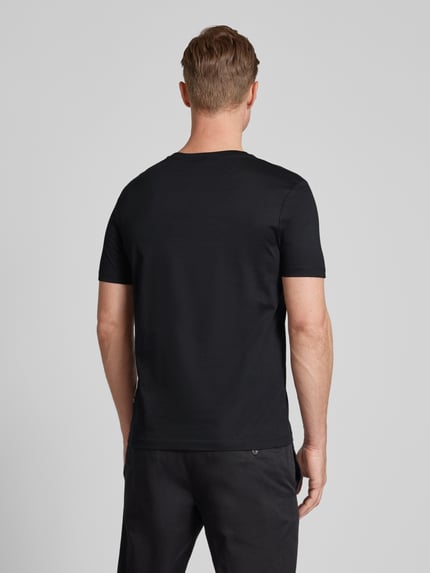 JOOP! COLLECTION T-Shirt mit geripptem Rundhalsausschnitt Modell 'Cosmo' Black 5