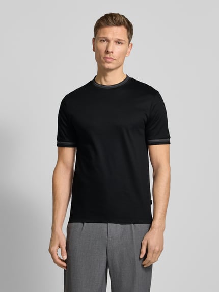 BOSS Slim Fit T-Shirt aus reiner Baumwolle Modell 'TESSLER 202' Black 4