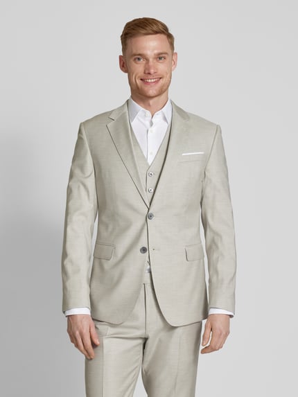JOOP! COLLECTION Slim fit colbert met reverskraag, model 'Herby' Beige - 4