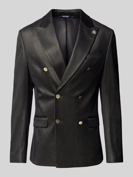 MCNEAL Slim Fit Sakko mit Pattentaschen Black 2