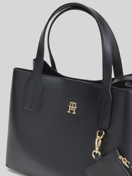 Tommy Hilfiger Henkeltasche mit Anhänger für Kleinigkeiten Black 3